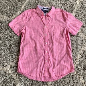 TOMMY HILFIGER City Poplin Slim Fit, pink check size large